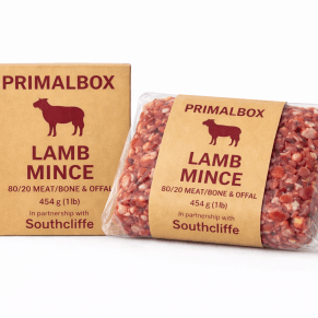 Lamb Mince Block – 454g (Human-Grade Raw Dog Food)