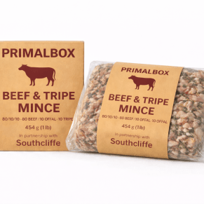 Beef / Tripe Mince Block – 454g (Human-Grade Raw Dog Food)