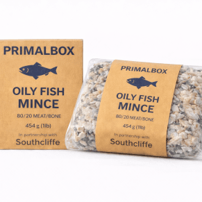 Oliy Fish Mince Block – 454g (Human-Grade Raw Dog Food)