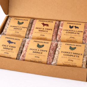 PrimalBox™ – Customisable Raw Dog Food Box (6 Human-Grade Mince Blocks)