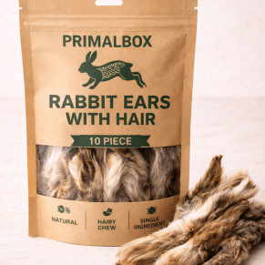 Rabbit Ears with Hair – Natural Dog Treats (10 Piece)
