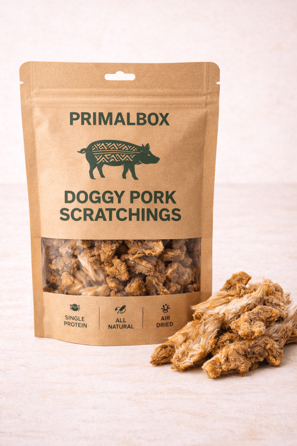 Doggy Pork Scratchings – Natural Dog Treats (200g)