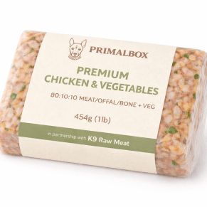 K9 Raw – Premium Chicken & Vegetables (80:10:10 + Veg) (K9 Raw Meat) – 454g