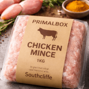 PrimalBox 80:10:10 Chicken Mince 1KG – Pure Raw Dog Food