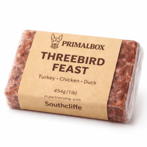 Threebird Feast – 454g Raw Mince Block