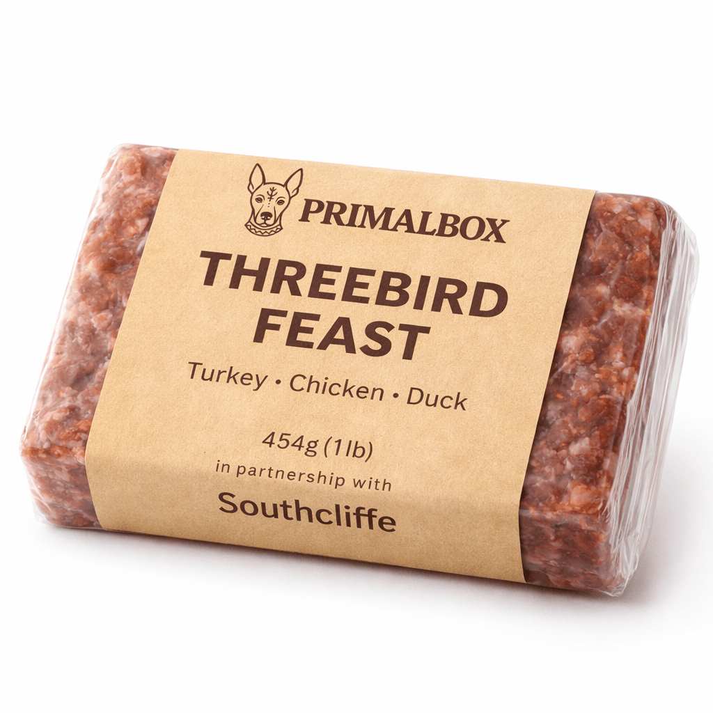 Threebird Feast – 454g Raw Mince Block