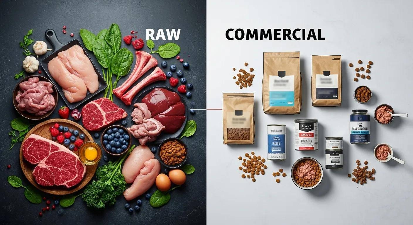 Raw vs. Commercial Dog Food: Nutritional Value Explained