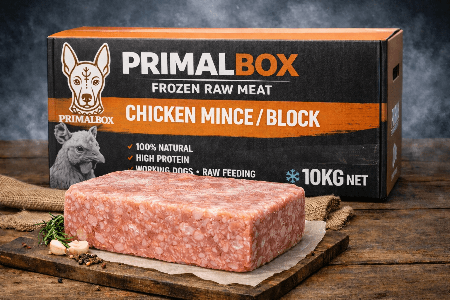 10kg Chicken Mince Block – Frozen Raw Dog Food