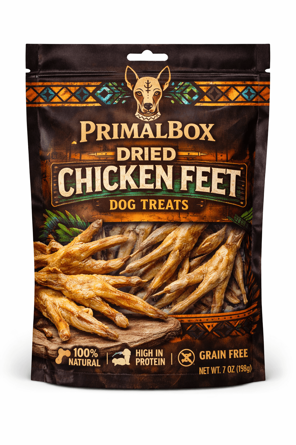 Dried Chicken Feet for Dogs | Natural Joint Support Treats | PrimalBox
