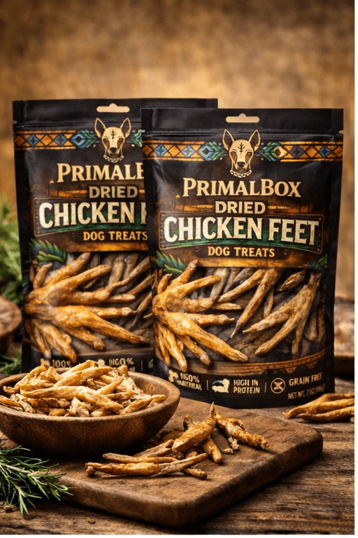 Dried Chicken Feet for Dogs | Natural Joint Support Treats | PrimalBox - Image 2