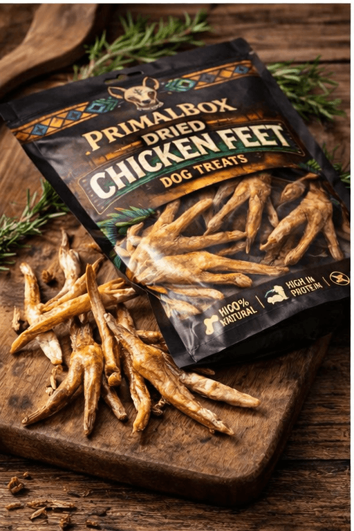 Dried Chicken Feet for Dogs | Natural Joint Support Treats | PrimalBox - Image 3