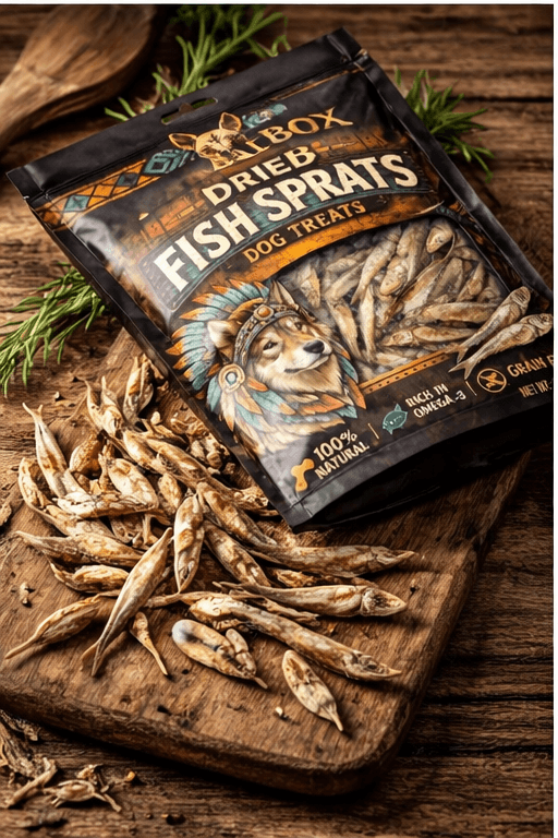 Dried Fish Sprats for Dogs | Natural Omega-3 Treats | PrimalBox - Image 3