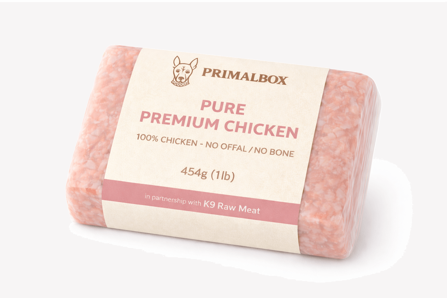 K9 Raw– Pure Premium Chicken (100% Bone Free) (K9 Raw Meat) – 454g